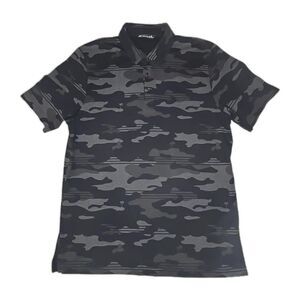 Men's Travis Mathew Camo Beachside Stealth Polo Golf Logo Active Size Large
